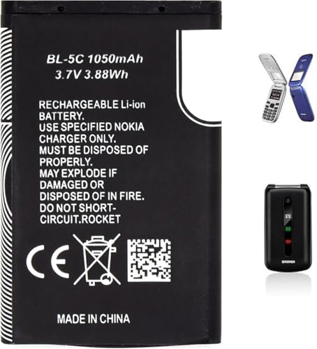 BATTERIA COMPATIBILE CON NOKIA BL5C BL 5C BL-5C N70 6230 6600 6630 6680 ALTA CAPACITÀ 1050 Lunga Durata Anche per Brondi BL5C - Prova pratica
