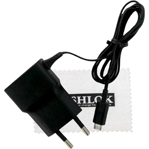Caricabatterie originale per AC-18E per Nokia 105,106,110, 207, 208, 210, 215, 216, 220, 225, 230, Asha 301, 503 Cavo di ricarica Micro USB, caricatore di rete nero con panno di pulizia Shlok - Dettaglio recensione 4