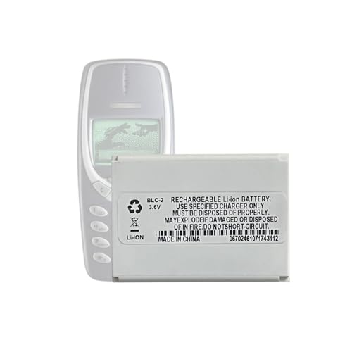 HIGHAKKU BLC-2 Batteria di ricambio compatibile con N-okia 3310, 3330, 3410, 3510, 5510, 6650, 6800, 6810 Newland NLS-PT800, NLS-PT850, NLS-PT850B, NLS-PT853 - Design e materiali
