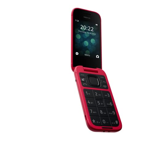 Nokia 2660 - Telefono Cellulare 4G Dual Sim, Display 2.8", Tasti Grandi, Tasto SOS, Fotocamera, Bluetooth, Radio FM Wireless e lettore mp3, Ampia batteria, Rosso, Italia - Dettaglio recensione 4
