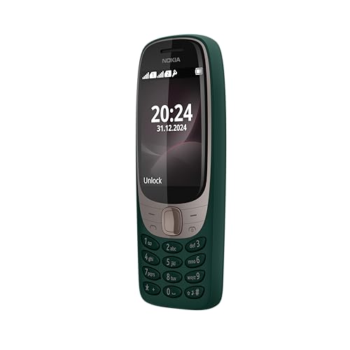 Nokia 6310 2024 Green, Telefono cellulare 2G, Dual Sim, Design Iconico, Display 2.8'', Fotocamera VGA, Batteria Lunga Durata, Memoria espandibile, Bluetooth 5.0, Radio FM Wireless - Prova pratica