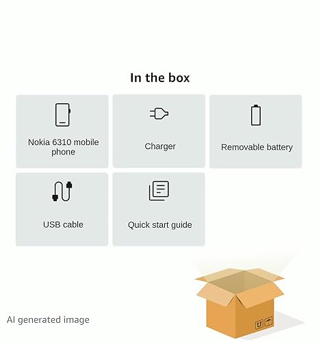 Nokia 6310 Cellulare con display curvo da 2,8 pollici, 8 MB RAM, 16 MB di spazio di archiviazione (32 GB con schede microSD), batteria da 1150 mAh, fotocamera posteriore (0,3 megapixel), Verde - Funzionalità e accessori
