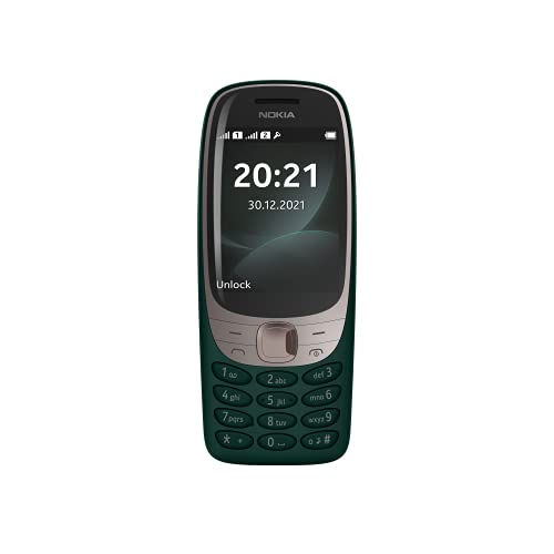 NOKIA 6310 GREEN MÃ“VIL SENIOR, DUAL SIM, 2.8" CÁMARA 0.3 MP, BLUETOOTH, RADIO FM, MICRO SD - Prova pratica