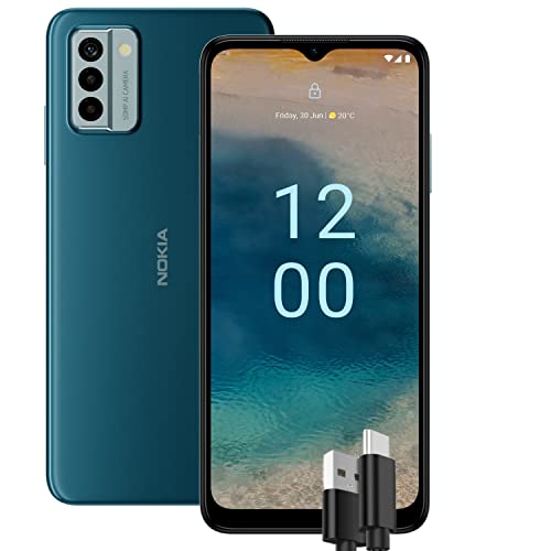 Nokia G22 Smartphone 4G 128GB, 4GB RAM, Tripla Camera 50 Mp, Display HD+ 90Hz da 6.52″, Android 12, Batteria da 5050 mAh, Dual Sim, Blue, versione con cavo USB Type-C aggiuntivo - Design e materiali