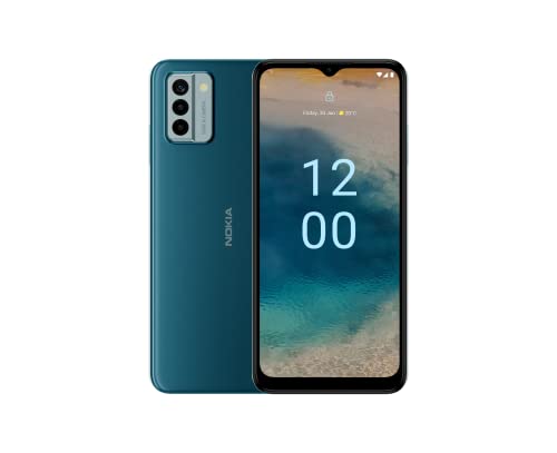 Nokia Smartphone G22 6,52' HD+ Dual SIM, Android 12, 4 GB/128 GB di Memoria, Riparabilità QuickFix, 3 Anni di Aggiornamenti di Sicurezza Mensili, Blu - Design e materiali