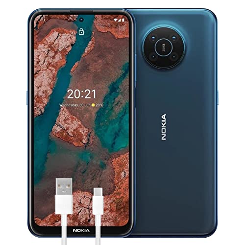 Nokia X20 Smartphone 5G 128GB, 8GB RAM, Quad Camera 64 Mp Ottiche ZEISS, Display 6.67” FHD+, Batteria 4470mAh, Dual Sim, Nordic Blue, Versione con Cavo USB Type-C Aggiuntivo - Design e materiali