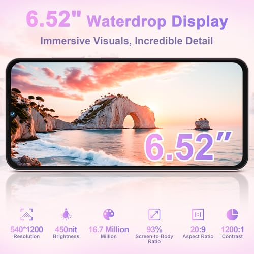 OUKITEL C3 Smartphone, 16GB+64GB/ 1TB Telefono Cellulare, 6.52" HD+ Cellulari e Smartphone, 5000mAh Smartphone Android, 13MP+5MP Telefoni Cellulari, Dual 4G SIM/Face ID/OTG/GPS/ 3.5mm Jack - Funzionalità e accessori